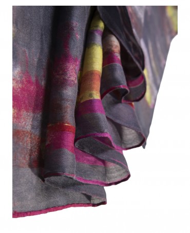 Палантин Женский SN40-VAGUES/FUCHSIA